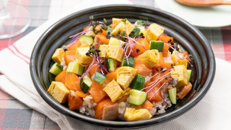 サーモンが美味しい！ちらし寿司