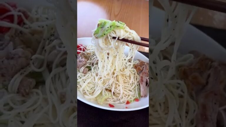 ごま油香る！塩そうめんチャンプルー