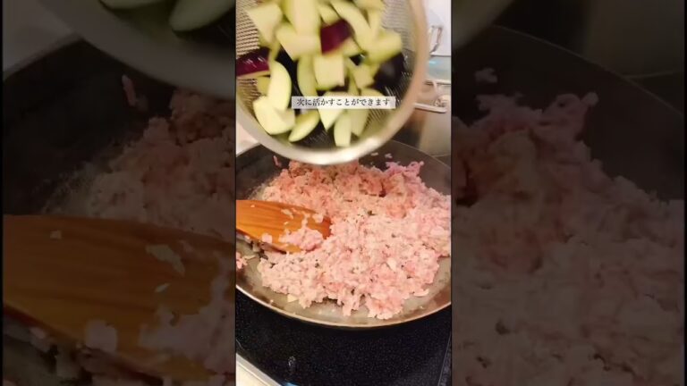 簡単ごはん｜ナスとひき肉のパスタ #主婦 #おうち時間 #こどものいる暮らし #暮らし #子育て