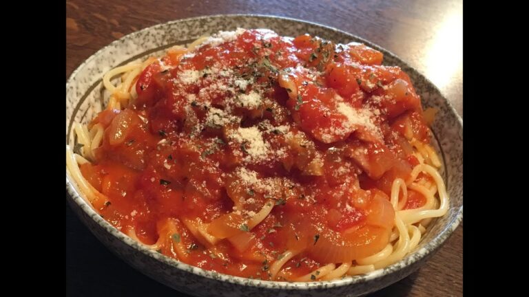 「ガーリックトマト冷製パスタ」作り方