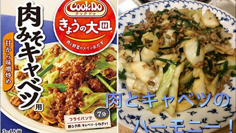 クックドゥ　肉味噌キャベツ　甘辛味噌炒めのレビュータイム！