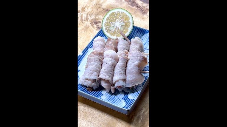 豚バラの梅しそ巻き #Shorts