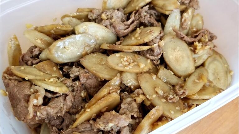 『牛肉とごぼうの甘辛炒め』迷ったときの弁当おかず