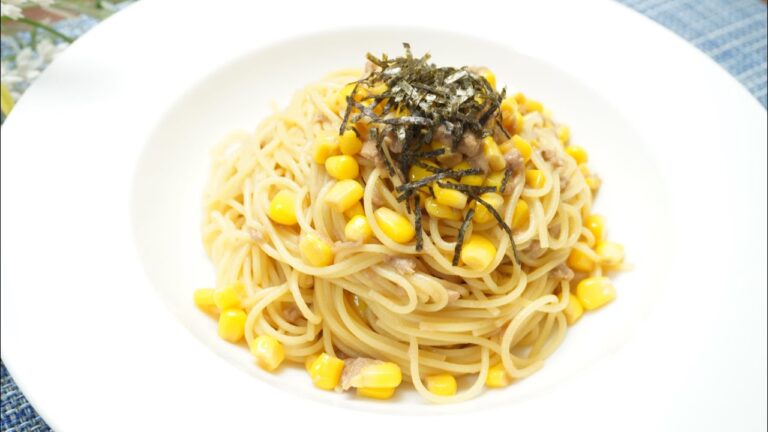 包丁要らず！コーンとツナのバター醤油パスタ🍝詳しいレシピはインスタもしくはブログをご覧下さい🙌#飯テロ #shorts #パスタ