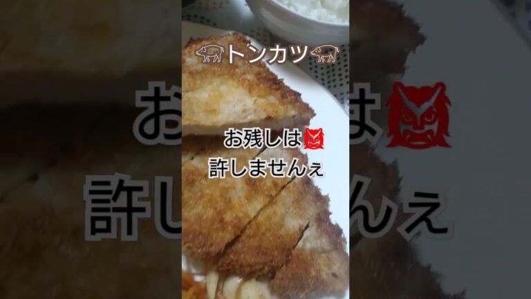 トンカツ！付け合せにパスタ！人参しりしり！エリンギ！お味噌汁はネギとワカメとお麩！おたべやす！