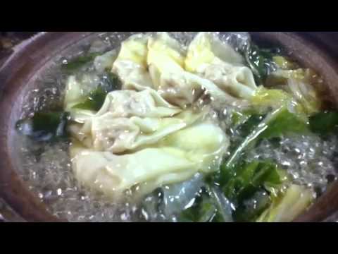 肉ワンタン白菜キャベツ鍋