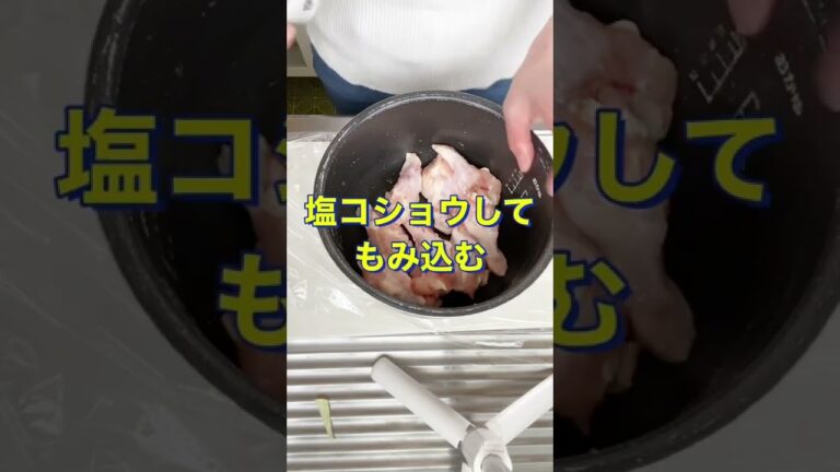 炊飯器で簡単❗お肉ホロホロ😍【キャベツと手羽元のスープ】#Shorts #ひめりんご