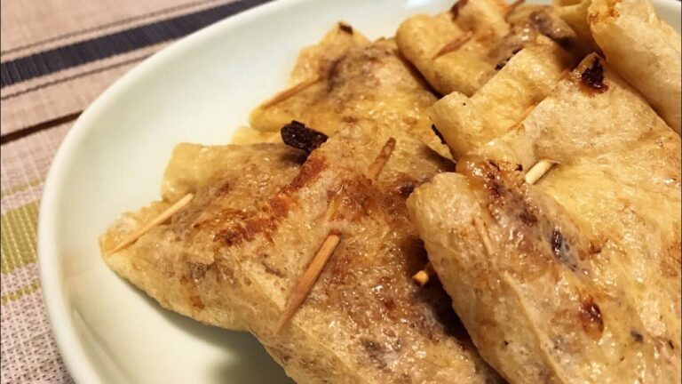 油揚げの納豆はさみ焼き【タイムラプス料理】