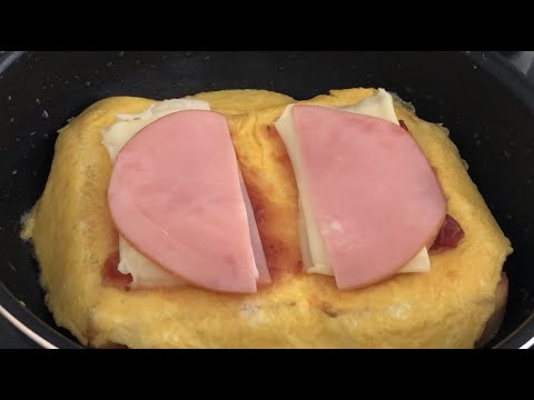 いちごジャムでワンパントーストを作ってみました/one pan egg toast/strawberry jam