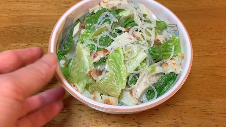 【春雨サラダ】レタスとちくわのマヨネーズサラダの作り方♪初心者さん向け簡単料理レシピ動画＜japanese food＞