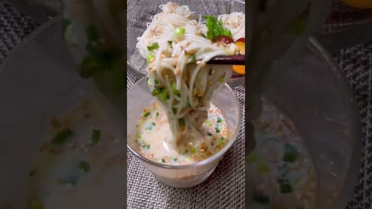 素麺の麺つゆに飽きたら簡単担々スープでいただきます