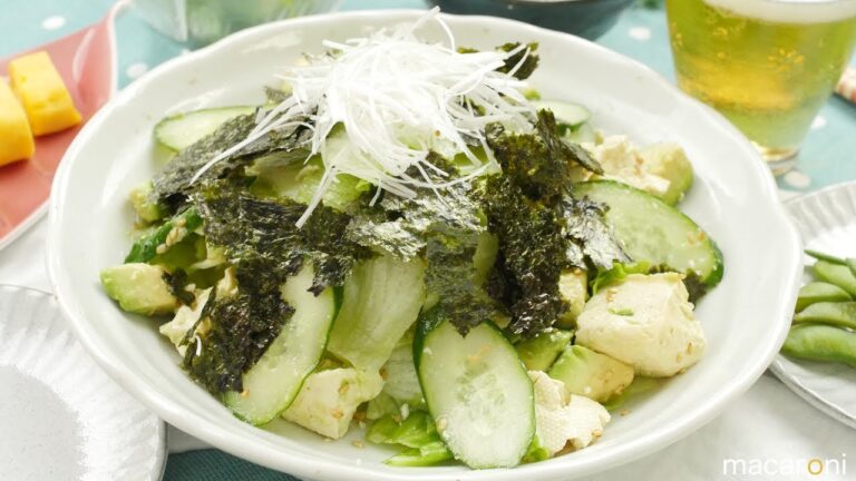 簡単もう一品！ くずし 豆腐と アボカドの チョレギ サラダ のレシピ 作り方