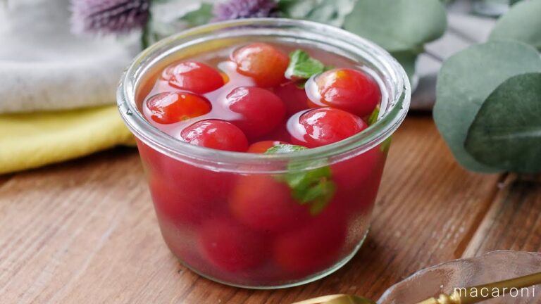 【トマトのコンポート】甘くてさわやか！ミニトマトの作り置きに♪｜macaroni（マカロニ）