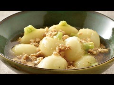 かぶの鶏そぼろ煮の作り方。