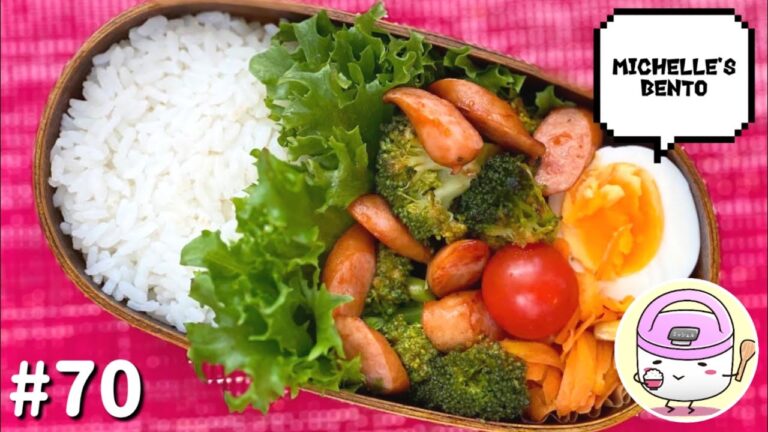 【お弁当作り】#70 ブロッコリーとソーセージのケチャップ炒め弁当 [Michelle’s Bento]