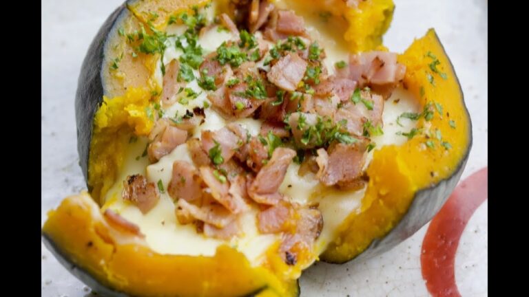 How to make pumpkin steamed with cheese 坊ちゃんかぼちゃ（ミニかぼちゃ）のチーズ蒸しの作り方