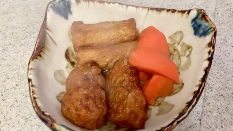 ほっとする味。人参とさつま揚げの煮物/일본식) 오뎅,당근 졸임