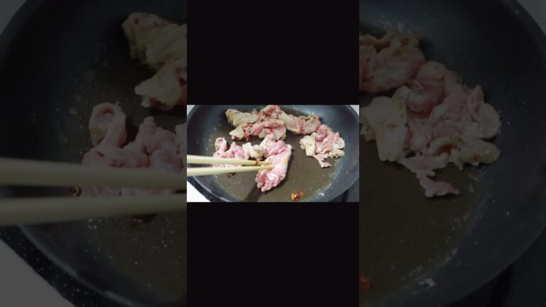 4.5畳一人暮らし独身のご飯【なすと豚肉の味噌だれ炒め】2023