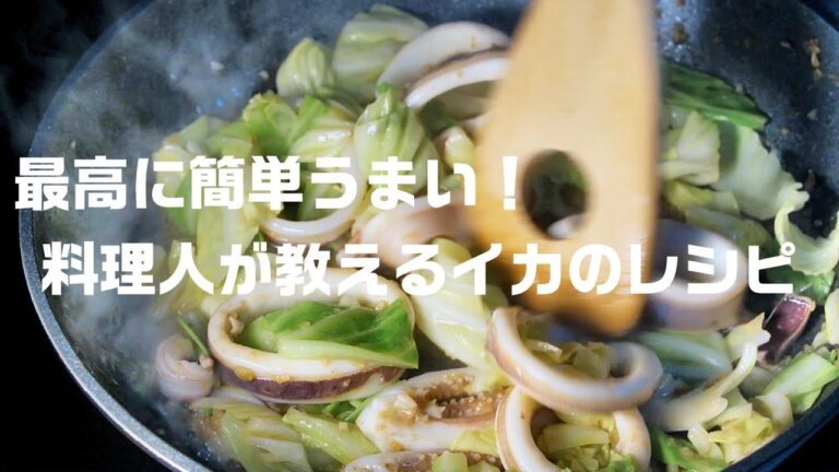 【イカの簡単レシピ】キャベツと炒めるだけ！最高のおつまみの作り方