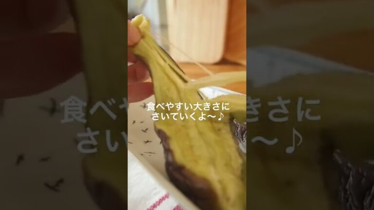 包丁まな板不要！レンチンだけ！とろとろ茄子♫ #なすレシピ  #なす　#茄子レシピ  #茄子　#レンジで簡単  #レンジレシピ  #レンジ調理  #レンチンレシピ  #レンチン