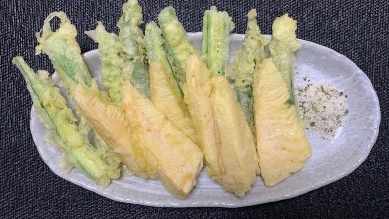 筍とオクラの天ぷら✨ 【シンプルライフの朝ごはんチャンネル】[simple_life’s morning channel]