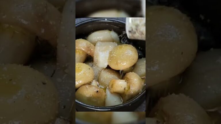 ホタテとマッシュルームのアヒージョ 詳細動画はコメント欄みてね!
