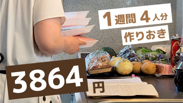 【1週間作り置き】節約になる！献立決めなしの超かんたんおかず