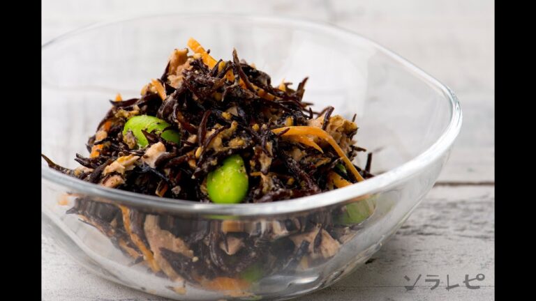 数秒でわかる「ひじきと枝豆のサラダ」の作り方