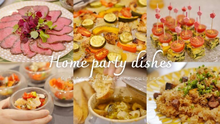 【ホームパーティー】洋食おもてなし6選｜ほったらかしでOK、15分でデパ地下風デリレシピ｜イタリアン前菜・メイン｜石窯ドームで作るオーブンおもてなし料理｜フィンガーフード｜料理Vlog