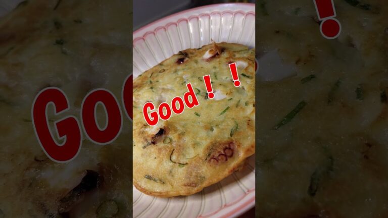 【糖質制限】混ぜて焼くだけ！豆腐で作るメチャうまチヂミ！(ショート動画ににしようとしてたらオーバーしちゃったの巻)