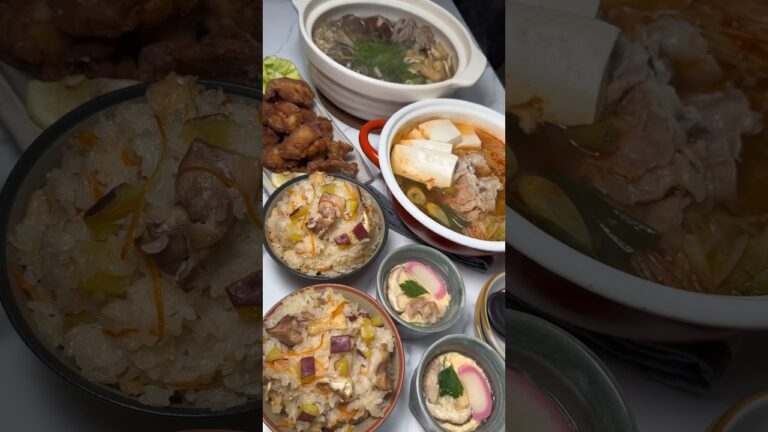 仕事終わりでクタクタの妻のために初鍋パーティー開催してみました！！！#shorts