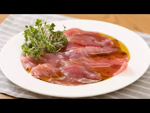 まぐろのカルパッチョ　バルサミコソース