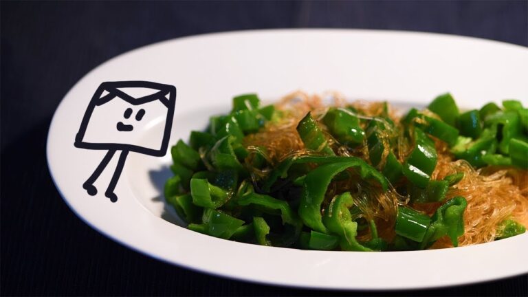 ピーマンと春雨の炒め物