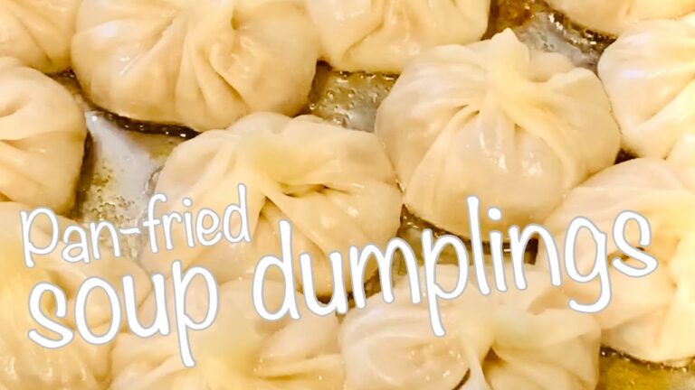 【簡単!!EASY!】Pan-fried Soup Dumplings ☆ 餃子の皮で作る焼き小籠包