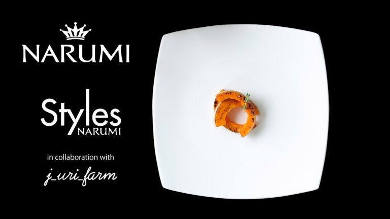 【NARUMI】Styles × j_uri_farm　ハロウィン 器と菜園 バターナッツかぼちゃ―Stylesプレートを使って家庭菜園で採れた植物を作品にしている[ j_uri_farm ]とコラボ