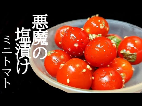 ポリ袋に入れるだけで止まらない！ミニトマトの塩漬けがヤバすぎる簡単レシピ