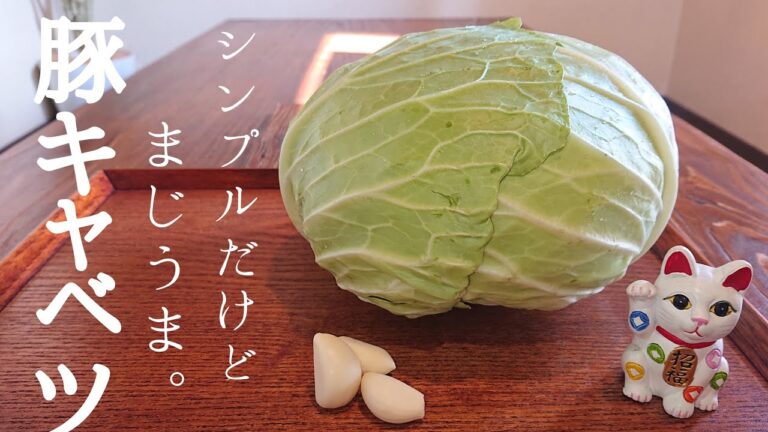 【シンプルだけどご飯が進む料理】キャベツと豚肉。一食あたり約１８０円