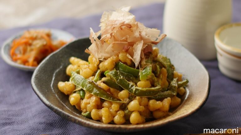 サクサク香ばしや！焼き ピーマンの めんつゆ たぬき のレシピ 作り方