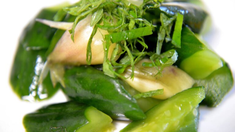 キュウリの香味漬け