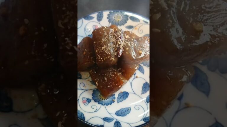 【簡単副菜】こんにゃくの甘辛炒め! #shorts