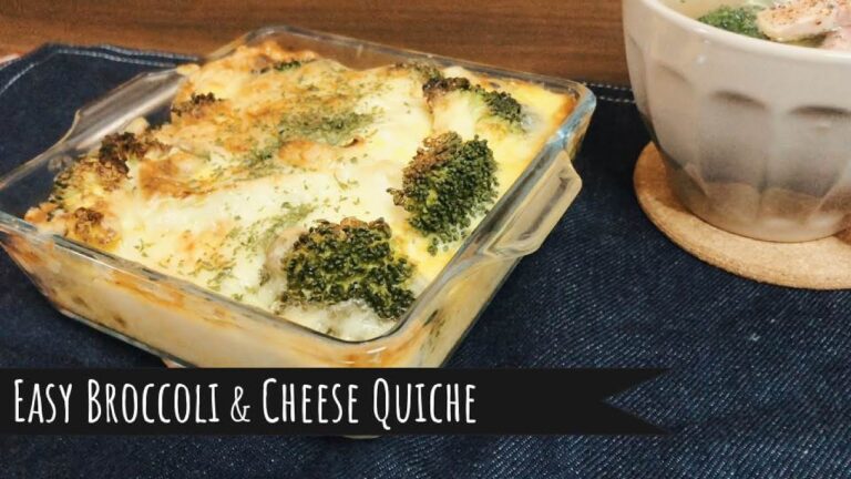 Easy Broccoli & Cheese Quiche / 簡単！おいしいブロッコリーのキッシュ
