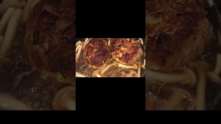 和風あんかけハンバーグ#自由に自炊を楽しむ #自炊の女神 2023.2.24