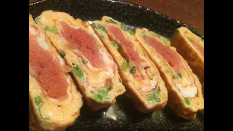 「ネギメンタイ玉子巻き」