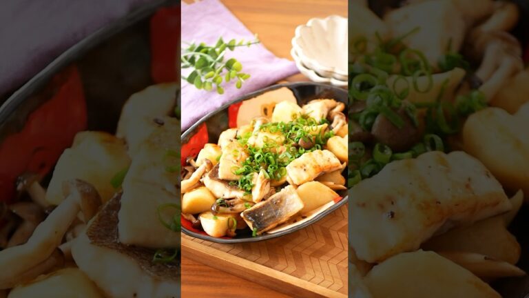 【簡単すぎる】鮭とじゃがいものバター醤油炒め