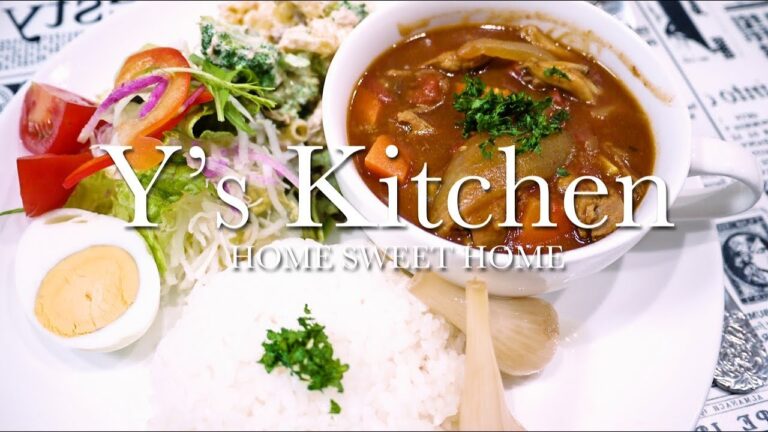 【料理音】トマトカレー＆ブロッコリーとツナのマカロニサラダ