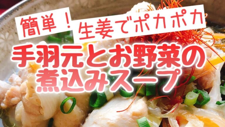 手羽元とお野菜の煮込みスープ