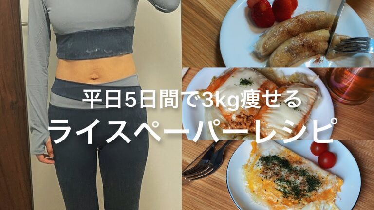 【5日間で-3kg! 】ライスペーパーのレシピ紹介！