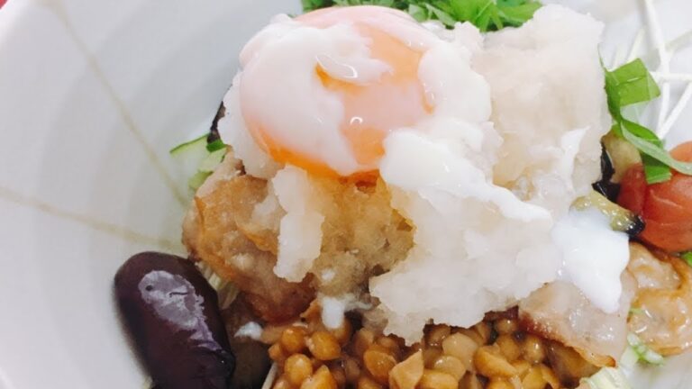 なすと豚肉の冷やしうどん｜Eggplant and pork's udon noodles