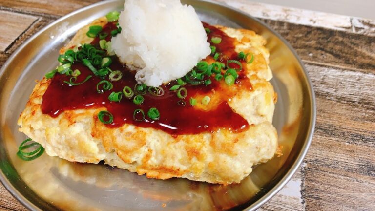鶏のひき肉と豆腐でヘルシーで和風な豆腐ハンバーグ［ホットサンドメーカー］