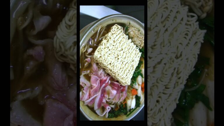 サッポロ一番みそラーメンでキムチ鍋